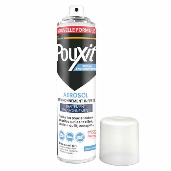 Pouxit Environnement aérosol traitement de l'environnement Infesté 250ml