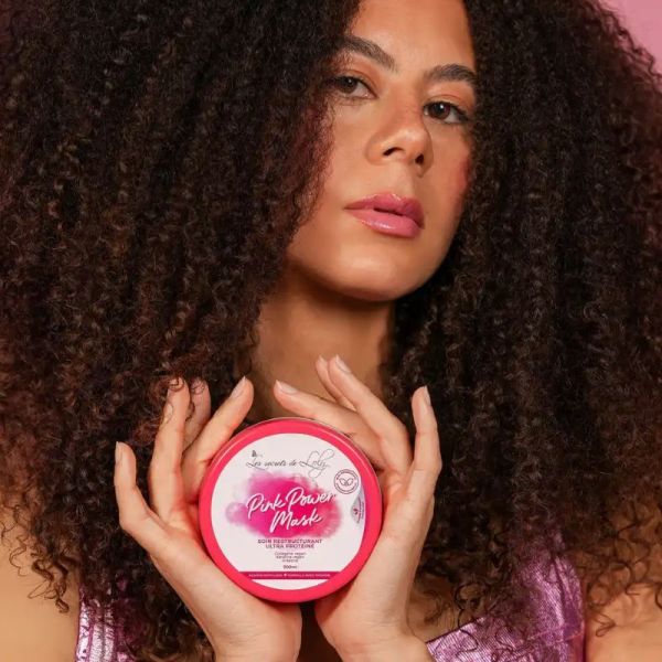 Les Secrets de Loly Pink Power Mask soin restructurant ultra protéiné 300ml