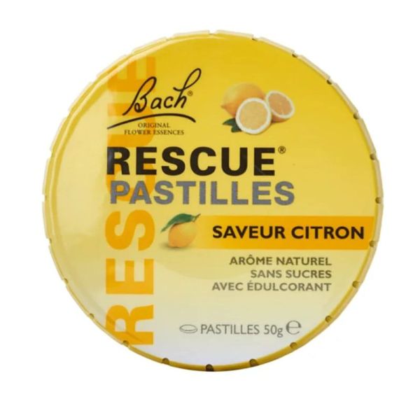 Rescue Bach Pastilles Saveur Citron 50 g
