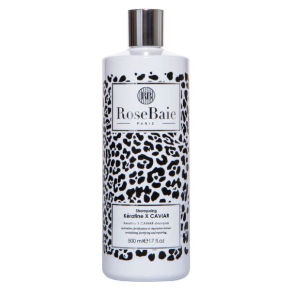 RoseBaie shampoing duo Caviar & Kératine anti-âge, réparation intense 500ml