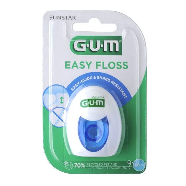 Gum fil dentaire 2000 easy floss ptfe doux 30m