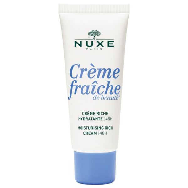 Crème Fraîche de Beauté Crème Riche Hydratante 48H 30 ml
