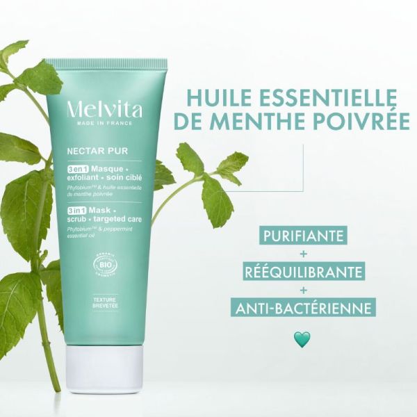 Melvita Nectar pur masque et exfoliant 75ml