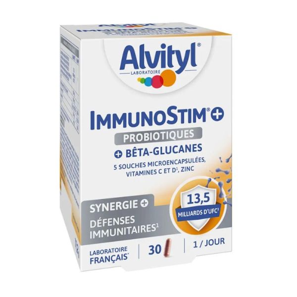 Alvityl Immunostim+ Probiotiques 30 Gélules Végétales