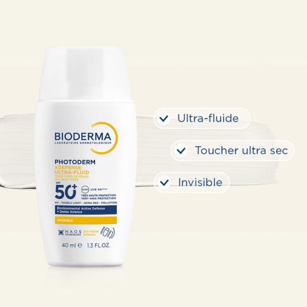 Bioderma Photoderm Xdefense Ultra-Fluid SPF50+ Invisible 40ml