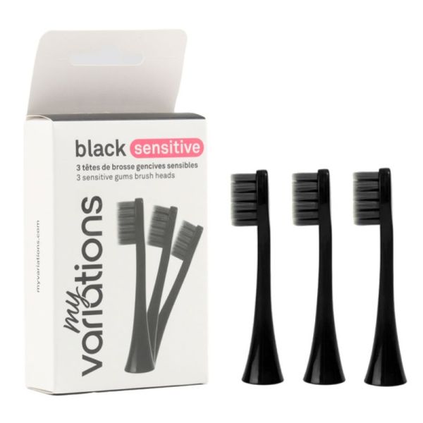 My Variations Têtes de brosse à dents électrique Sensitive noire