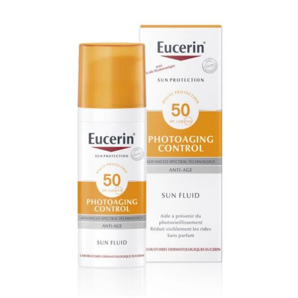 Eucerin Sun Photoaging Control SPF50 protection solaire fluide anti âge 50ml