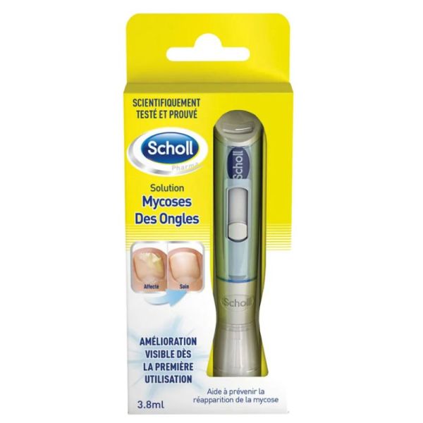 Scholl Solution mycoses des ongles 2en1 3,8ml applicateur + 5 Limes