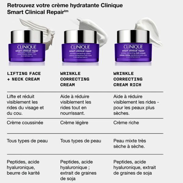 Clinique Smart Clinical Repair crème liftante visage + cou 50ml
