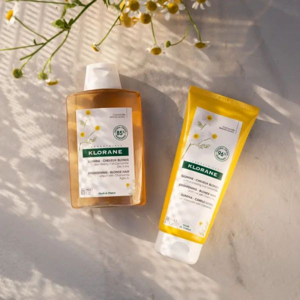 Klorane shampoing Camomille Bio illuminateur cheveux blonds 200ml