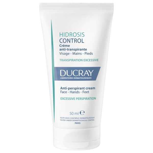 Ducray Hidrosis Control Crème Anti-Transpirante Visage Mains Pieds 50 ml