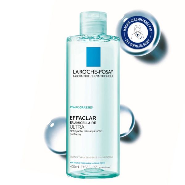 Roche Posay Effaclar eau micellaire ultra peaux grasses 400ml