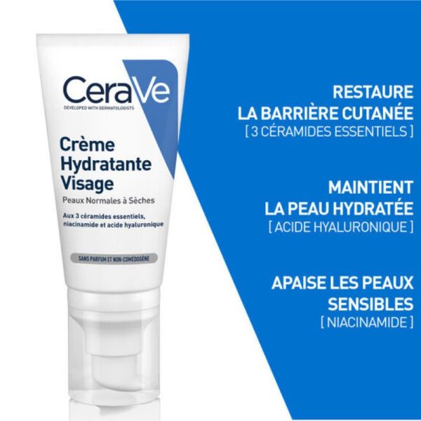 CeraVe crème hydratante visage 52ml