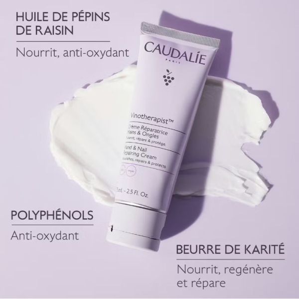Caudalie Vinotherapist crème réparatrice mains au beurre de karité 75ml