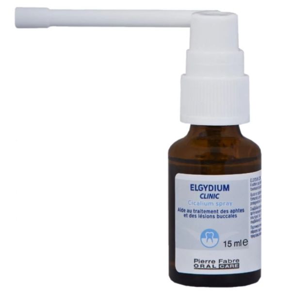 Elgydium CLINIC Cicalium aphtes et lésions buccales spray 15ml