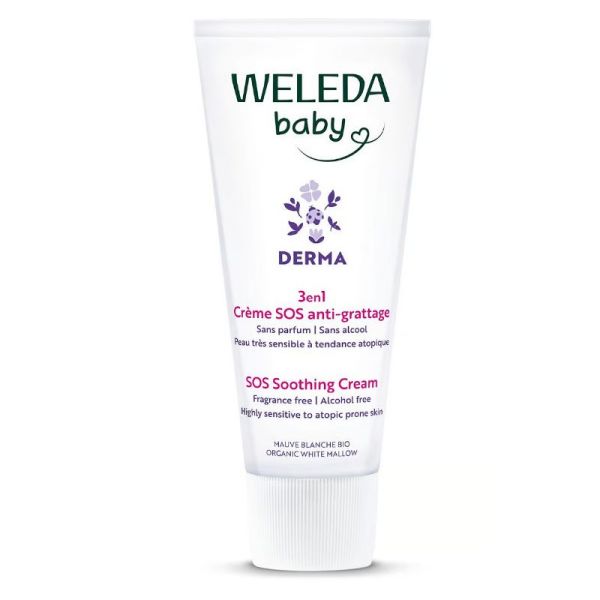 Weleda Baby Derma crème SOS anti grattage 3 en1 sans parfum 50ml