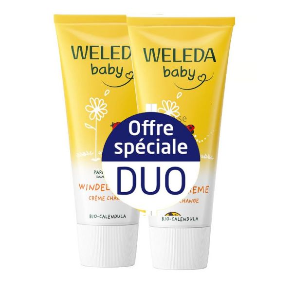 Weleda Baby Crème pour le Change Calendula Lot de 2 x 75 ml