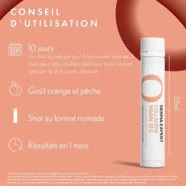 Oenobiol Derma Expert collagène 10 shots