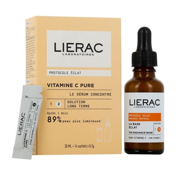 Lierac Vitamine C Pure Le Sérum Concentré 30 ml + 14 Sachets 0,2 g