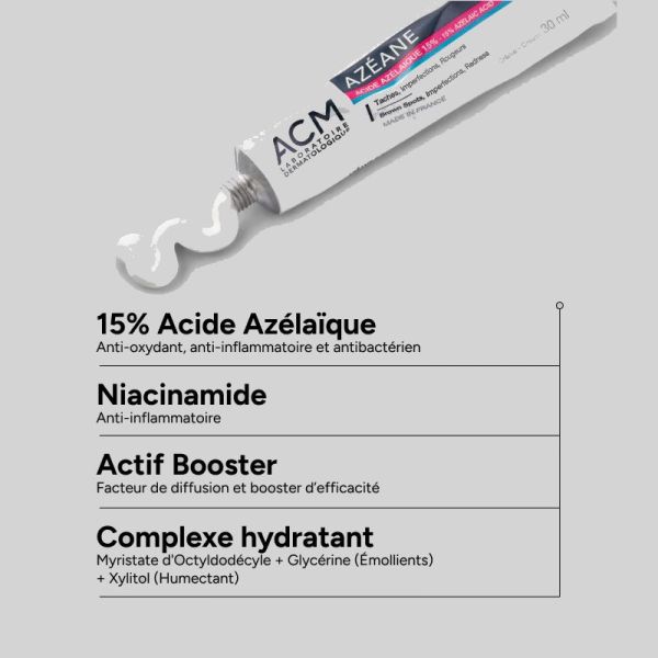 ACM Azeane crème taches imperfections rougeurs 30ml
