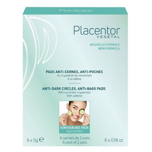 Placentor Végétal pads anti-cernes anti-poches 6 x 5 g