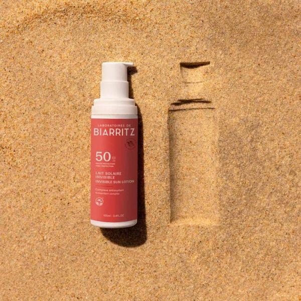 Laboratoires de Biarritz solaires SPF50 lait Invisible 100ml