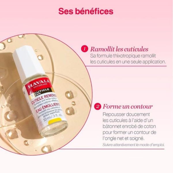 Mavala eau émolliente soin ramollissant les cuticules 10ml