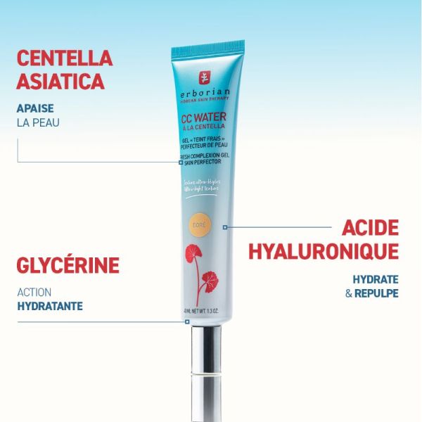 Erborian CC crème Water  teinte clair 15ml