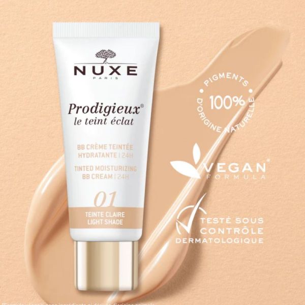 Nuxe Prodigieux BB crème teintée hydratante 01 teinte claire 30ml