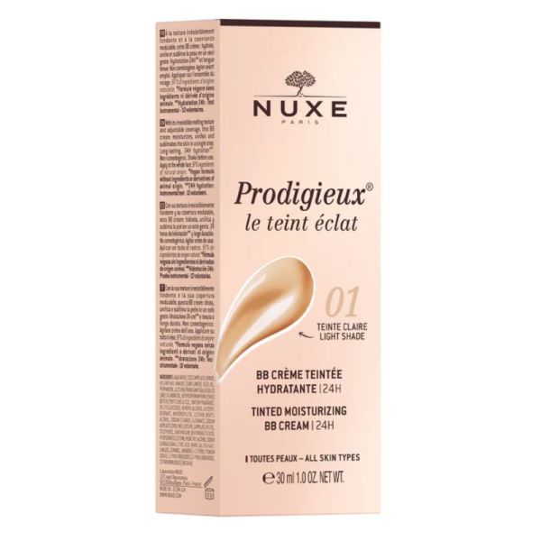 Nuxe Prodigieux BB crème teintée hydratante 01 teinte claire 30ml
