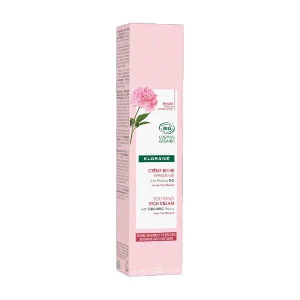 Klorane Pivoine crème apaisante riche 40ml