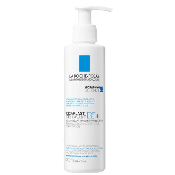 Cicaplast B5 Lavant Gel Moussant Assainissant Apaisant 200 ml