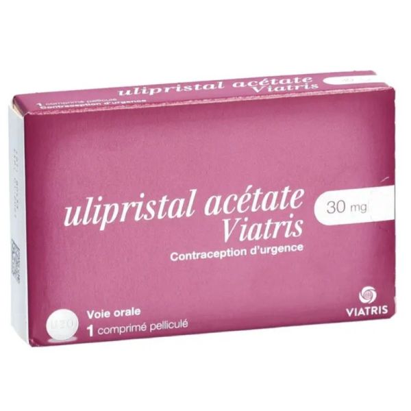 Viatris ulipristal acétate 30 mg 1 comprimé pelliculé