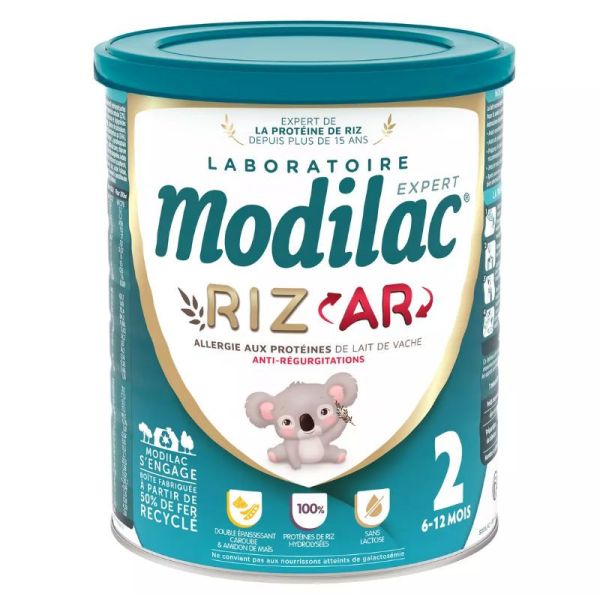 Modilac Modilac expert riz 2 allergie aux protéines de lait de vache  800g