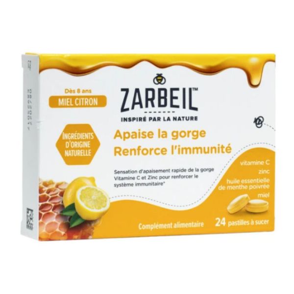 Zarbeil pastilles gorge et immunité 24 pastilles