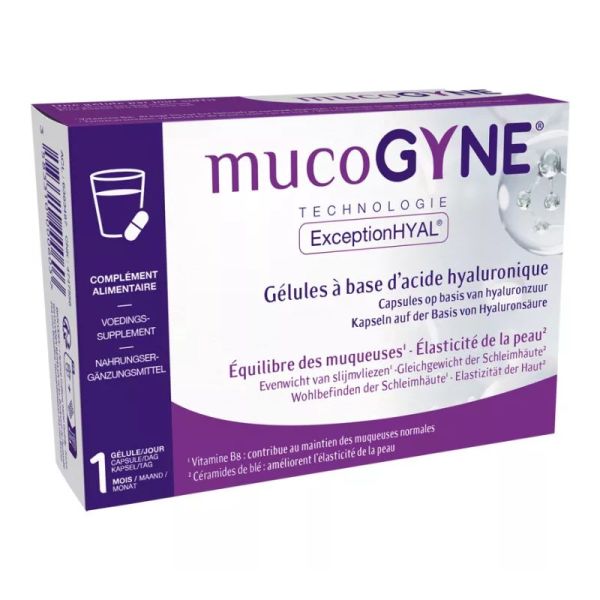MucoGyne ExceptionHyal acide hyaluronique 28 gélules