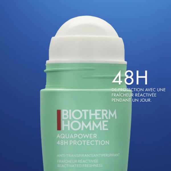Biotherm Aquapower déodorant anti-transpirant 48h homme 2x75ml