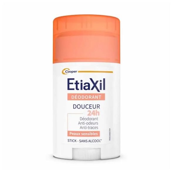 Etiaxil Déodorant stick douceur 24h peaux sensibles 40ml