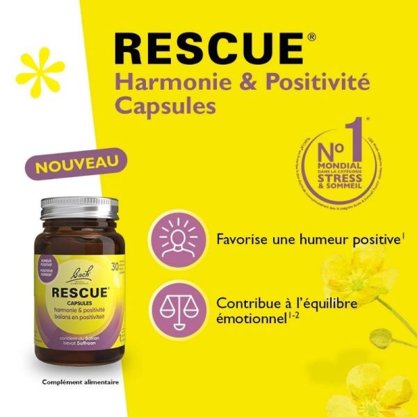 Bach Rescue harmonie et positivité 30 capsules