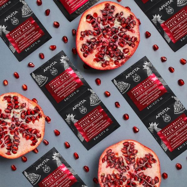 Apivita Masque visage radiance et vitalité à la grenade 2 x 8 ml