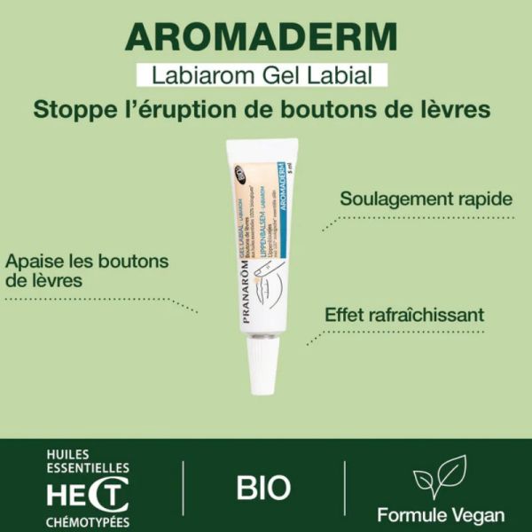 Pranarôm Aromaderm Labiarom gel labial 5ml