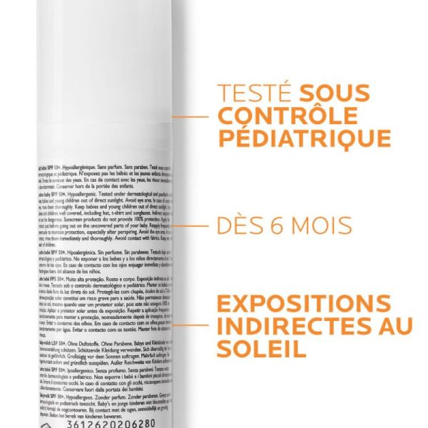 Roche Posay Anthelios Dermo-Pediatrics lait bébé SPF50+ 50ml
