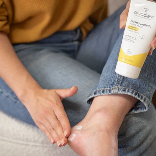 Alvadiem crème Philomiel douceur pieds au miel d'acacia bio 150ml