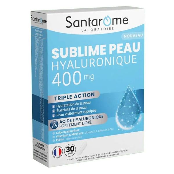 Santarome Sublime Peau Hyaluronique 400 mg 30 Gélules