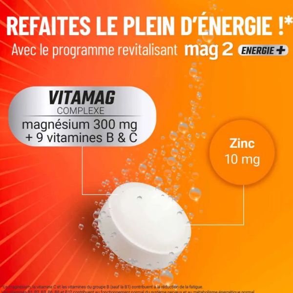 Mag 2 Énergie+ 30 comprimés effervescents