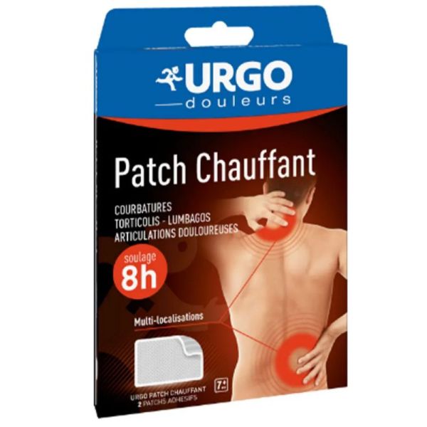 Urgo patch chauffant décontractant 8h 2 patchs
