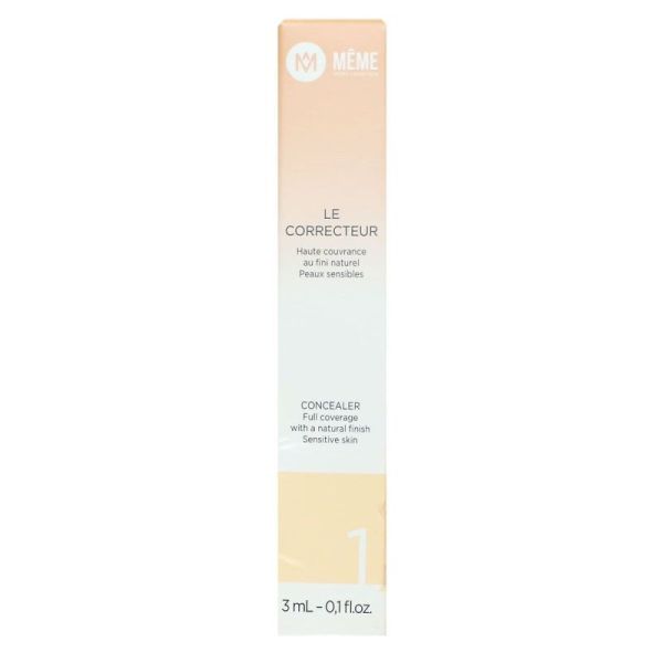 Le Correcteur haute couvrance au fini naturel peau sensible n°1 3ml
