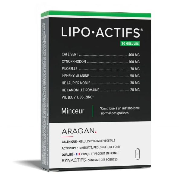 Aragan Synactifs LipoActifs Minceur 30 gélules