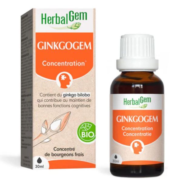 Herbalgem GinkgoGem complexe de Ginkgo biloba Bio 30 ml
