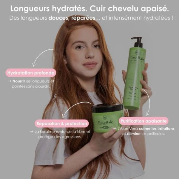 Rosebaie sérum aloe vera & kératine purification & hydratation 100ml